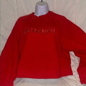 lululemon athletica Bold Red Sweatshirt